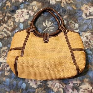 Fossil Faux-Straw Purse